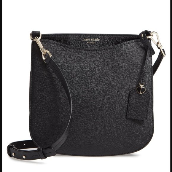 BNWT Kate Spade New York Margaux Large Black Leather Cross Body Bag MSRP $258.00 - Picture 8 of 12